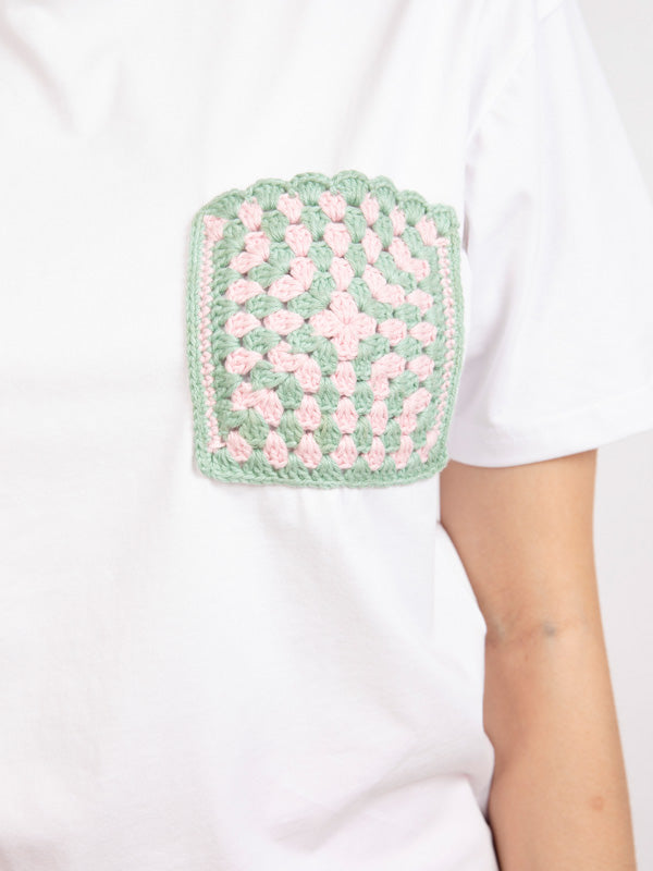 Crochet Pocket Patch T-shirt