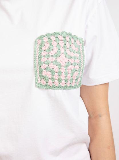 Crochet Pocket Patch T-shirt