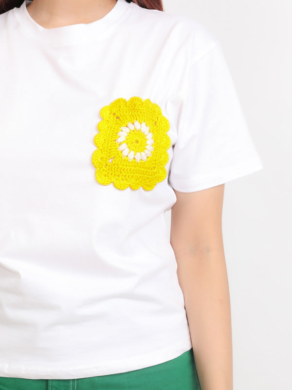 Crochet Pocket Patch T-shirt