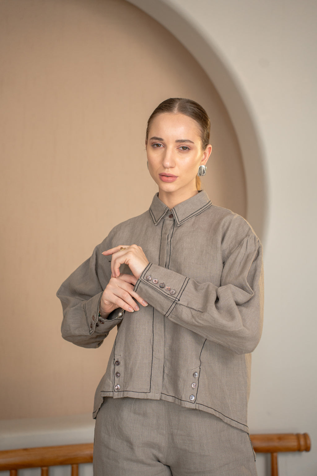 Ash Grey Power Co-ord