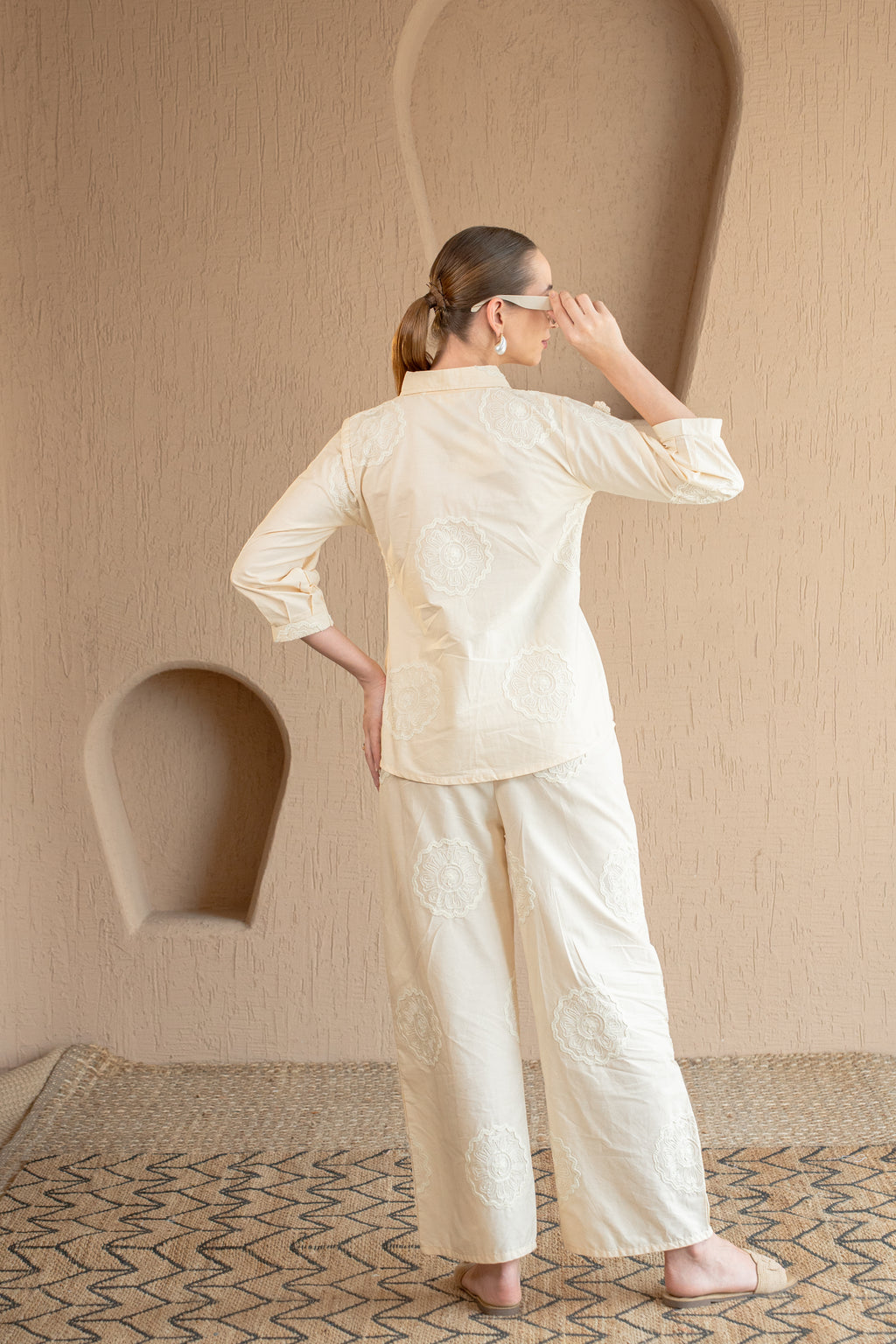 Petal Embroidered Co-ord